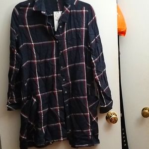 Zara Flannel shirt dress